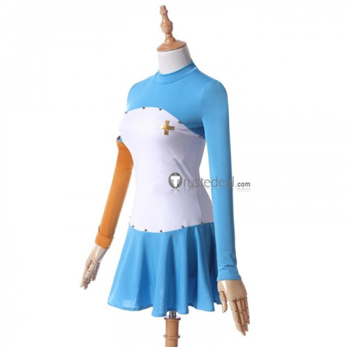 The Seven Deadly Sins: Revival of The Commandments Elizabeth Liones Blue White Cosplay Costume