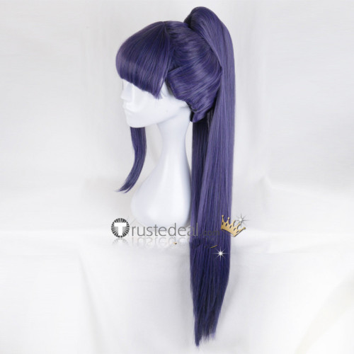 Koutetsujou no Kabaneri Ayame Purple Blue Pigtail Cosplay Wig