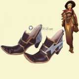 Overwatch Angela Ziegler Mercy Witch Skin Brown Cosplay Boots Shoes