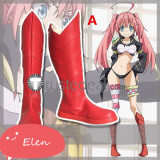 Tensei Shitara Slime Datta Ken Milim Nava Destroyer Red Cosplay Boots Shoes