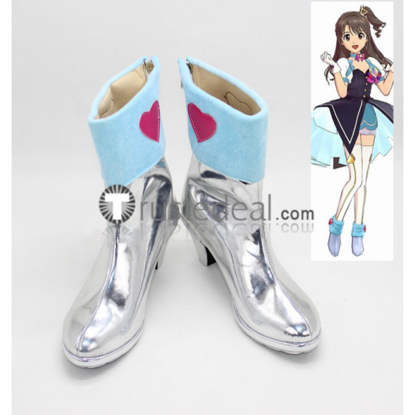 The Idolmaster Cinderella Girls Uzuki Shimamura Anzu Futaba Cosplay Boots Shoes