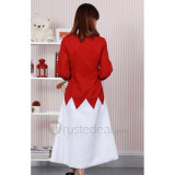 Pandora Hearts Alice White Red Costume Dress