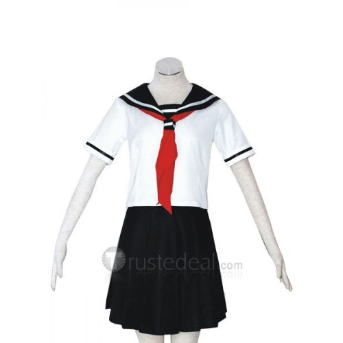 Hell Girl Ai Enma School Sailor Summer White Cosplay Costume