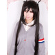 K-On! Nakano Azusa Long Black Hair Cosplay Wig