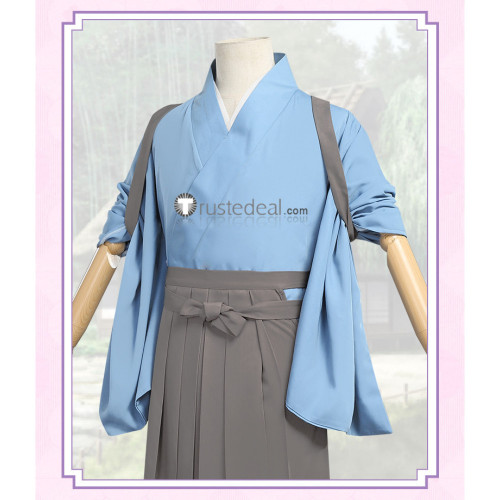 Kakuriyo no Yadomeshi Kakuriyo Bed and Breakfast for Spirits Fox Ginji Blue Kimono Cosplay Costume