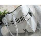 Black and White Lolita Bag with Piano and Note Pattern