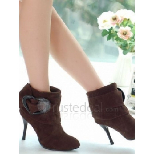 Top quality nuback high heel pumps boots(JYy826)