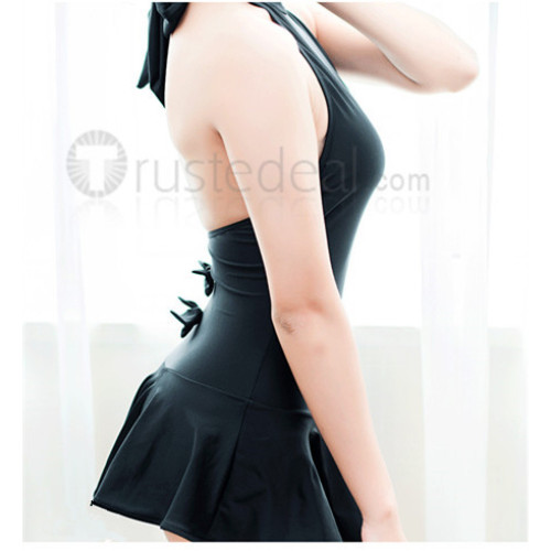 Fate Stay Night Saber Black Swimming Cosplay Costume