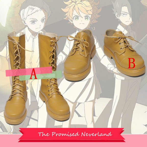 Yakusoku no Nebarando The Promised Neverland Emma Norman Ray Cosplay Shoes Boots