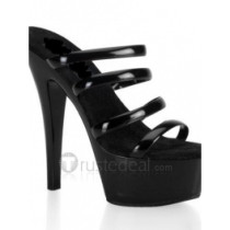 PU Leather Upper High Heel Open-toes Platform Sexy Sandals(99-54)