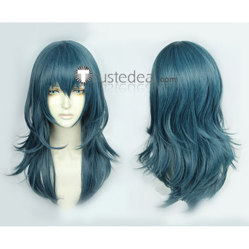 Fire Emblem Three Houses Female Male Byleth Blueish Green Cosplay Wigs