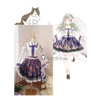 Touhou Project Sanae Kochiya Lolita Cosplay Costume
