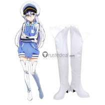FrontWing ISLAND Rinne Ohara White Cosplay Shoes Boots