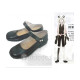 UN-GO Inga Cosplay Black Shoes With Ankle Strap