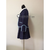 YuGiOh VRAINS Skye Zaizen Den City High School Uniform Dark Blue Cosplay Costume