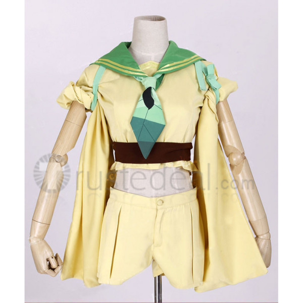 Pokemon Gijinka Leafeon Green Cosplay Costume