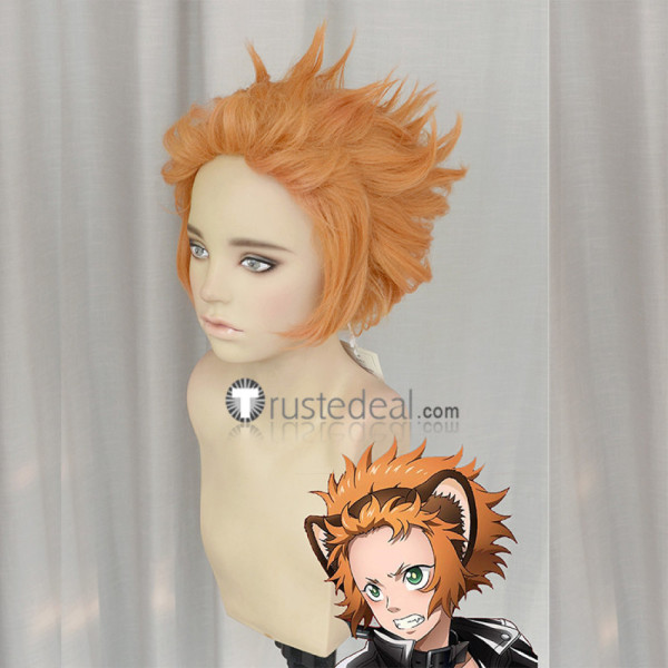 Juuni Taisen Zodiac War Tora Kanae Aira Orange Cosplay Wig