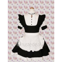 Cotton White And Black Lolita Dress