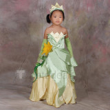 The Princess and the Frog Disney Princess Tiana Cute Cosplay Costume