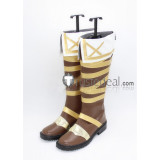 Fire Emblem: Shadow Dragon Marth Brown Golden Cosplay Boots Shoes