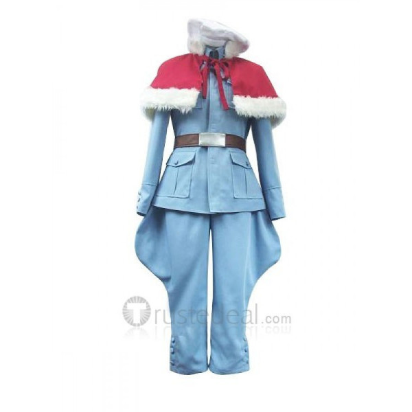 Hetalia Axis Powers Finland Tino Vainaminen Blue Cosplay Costume