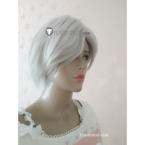 D.Gray Man Allen Walker Silver White Cosplay Wig1