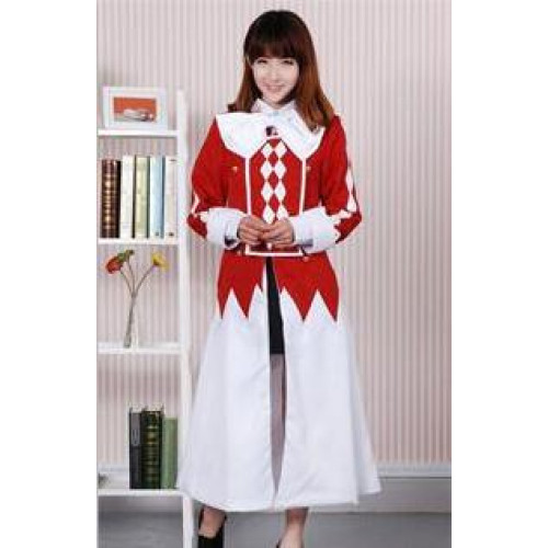 Pandora Hearts Alice White Red Costume Dress