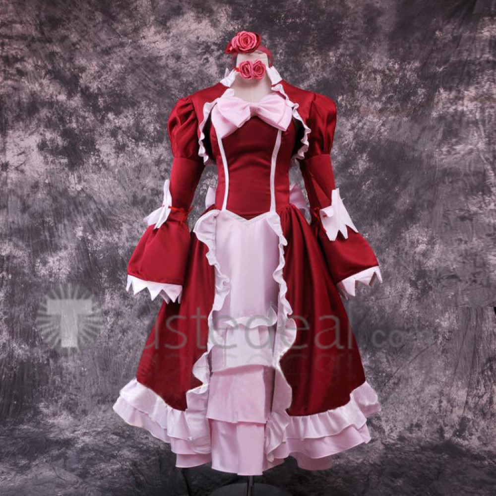 Butler Elizabeth Middleford Lizzy Red Dance Dress Cosplay