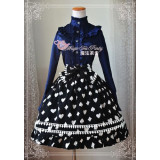 Magic Tea Party Poker Printed Lolita Skirt