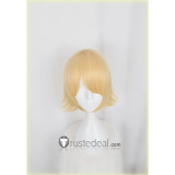 VOCALOID Kagamine Rin Short Golden Blonde Cosplay Wig