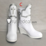 Sword Art Online Asuna White Cosplay Boots Shoes
