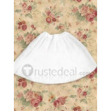Cotton White Lolita Blouse And Red Skirt