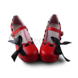 Removable Bows Cross Straps Lolita Shoes