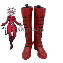 Helltaker Malina Lucifer Justice Zdrada Azazel Pandemonica Beelzebub Red Black White Cosplay Boots Shoes