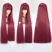Onmyoji Yasha Awakened Dark Red Purple Cosplay Wigs