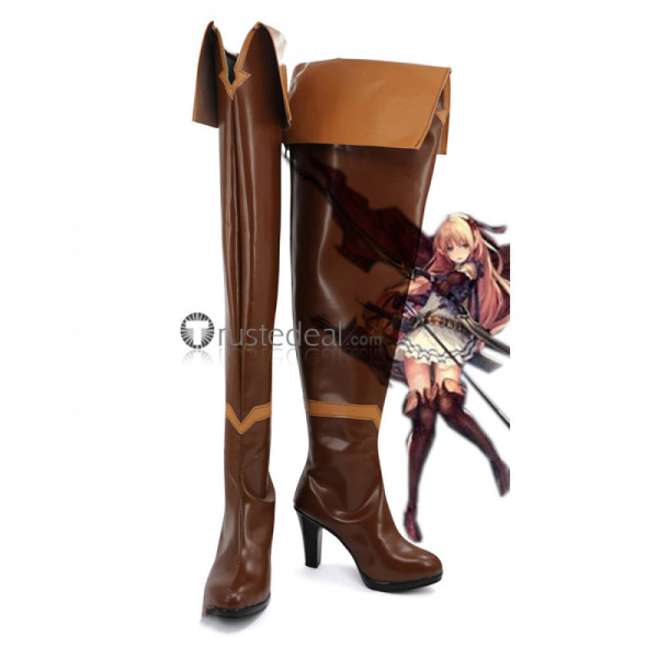 Shadowverse Arisa Elf Brown Cosplay Shoes Boots