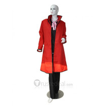 Kuroshitsuji Black Butler Grell Sutcliff Red Coat Cosplay Costume