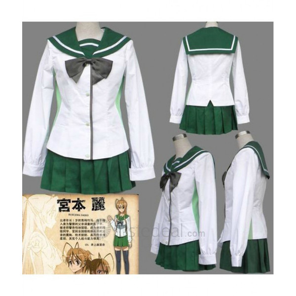 Highschool Of The Dead Rei Miyamoto Takagi Saya Girls Shool Uniforms