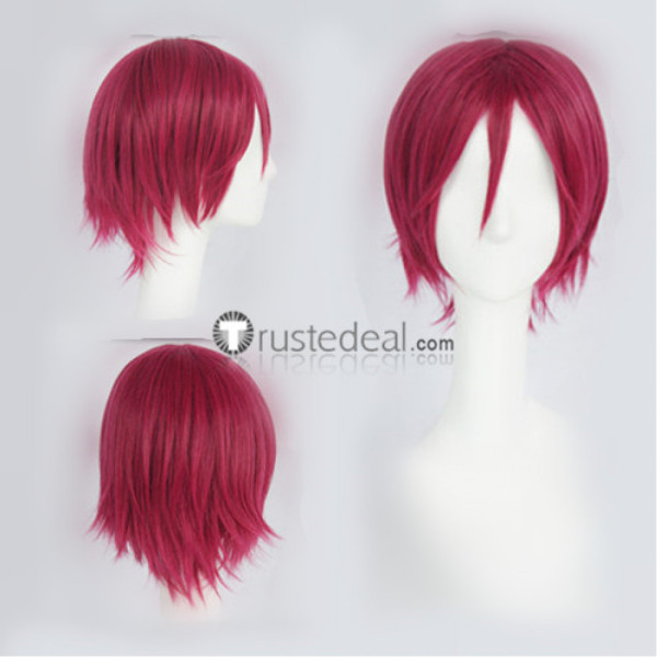 Free Eternal Summer ED Rin Matsuoka Purple Red Cosplay Wig