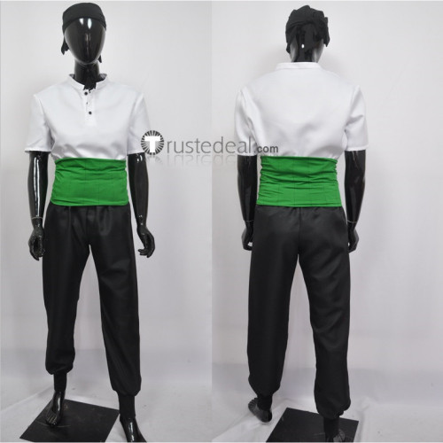 One Piece Roronoa Zoro White Cosplay Costume