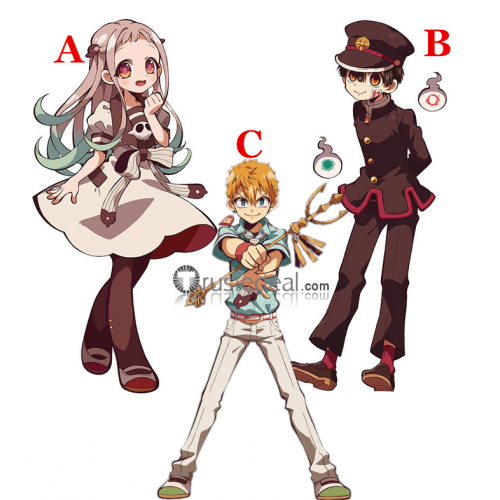 Jibaku Shounen Hanako kun Yashiro Nene Hanako Minamoto Kou Black Blonde Cosplay Shoes Boots