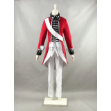 Axis Powers Hetalia England UK Arthur Kirkland Revolutionary War Red Cosplay Costume