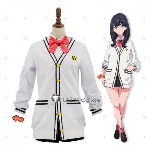 SSSS.Gridman Rikka Takarada White Cosplay Costume