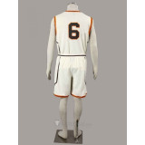 Kurokos Basketball Shutoku White Sportswear Cosplay Costume