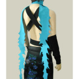 Hakuouki Shiranui Kyou Black Blue Cosplay Costume