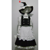 Touhou The Embodiment of Scarlet Devil Kirisame Marisa Maid Cosplay Costumes