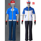 Pokemon XY Best Wishes Ash Ketchum Cosplay Costumes