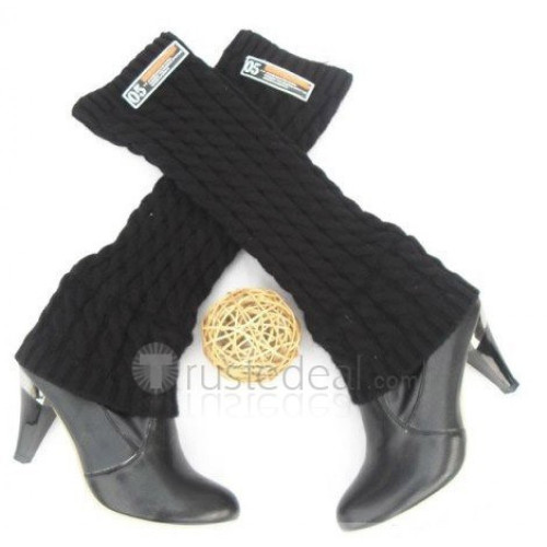 Top quality PU artifical leather sweater knit fabric upper knee boots(1029)