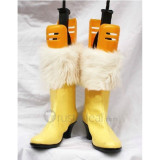 Final Fantasy XIII 13 Vanille Yellow Fur Cosplay Boots Shoes