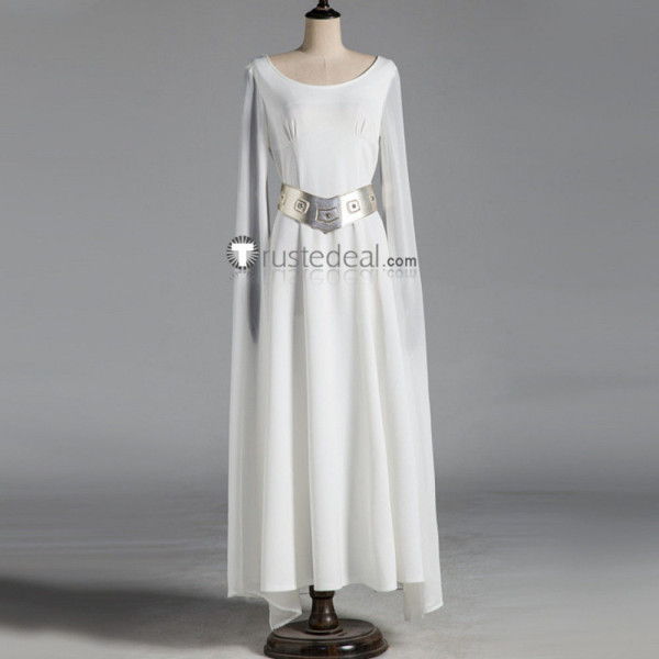 Star Wars Princess Leia Organa of Alderaan White Dress Cosplay Costume